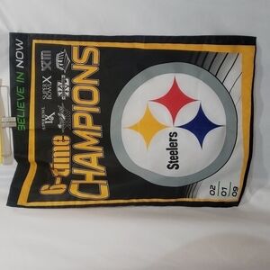 Nfl PITTSBURGH STEELERS Championship Superbowl Banner Extra Large